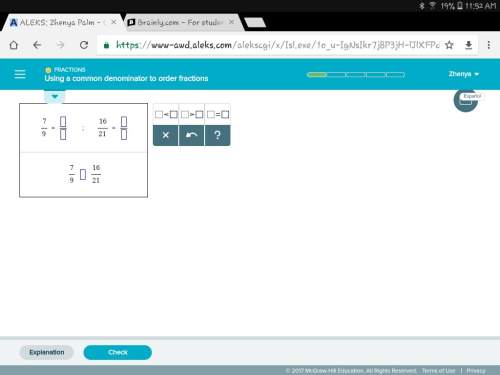 Using a commen denominator to order fractions,