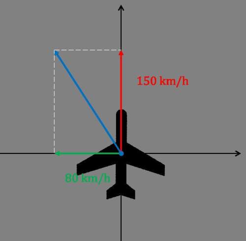 The blue "arrow" is  the distance traveled the scalar one of the
