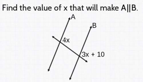 What is the value of x that will make a parallel to b?