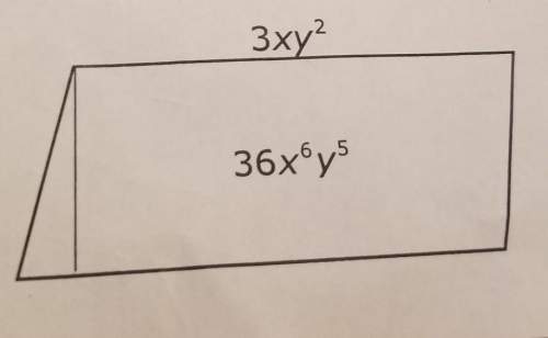 The area of a parallelogram is 36x^6y^5. if the base of the parallelogram is 3xy^2 units,what is the