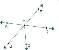 Which are vertical angles?  a.angleafe and anglebfd b.anglebfc and angledfe