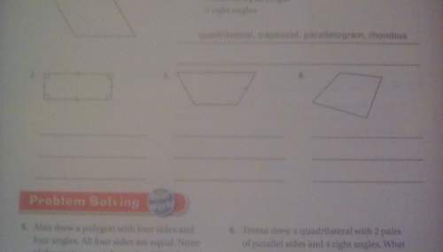 Classify each figure as many ways as possible. write : quadrilateral , trapezoid , parallelogram ,