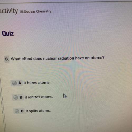 What effect does nuclear radiation have on atoms