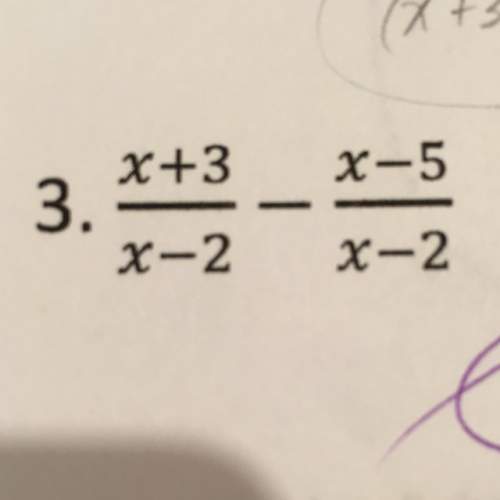 X+3 over x-2 subtract by x-5 over x-2