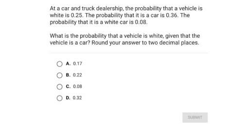 What is the probability that a vehicle is white?