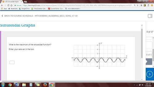 What is the maximum of the sinusoidal function?  enter your answer in the box