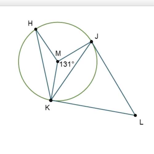 Which statements are true? check all that apply. the circumscribed angle l has a measure of 4
