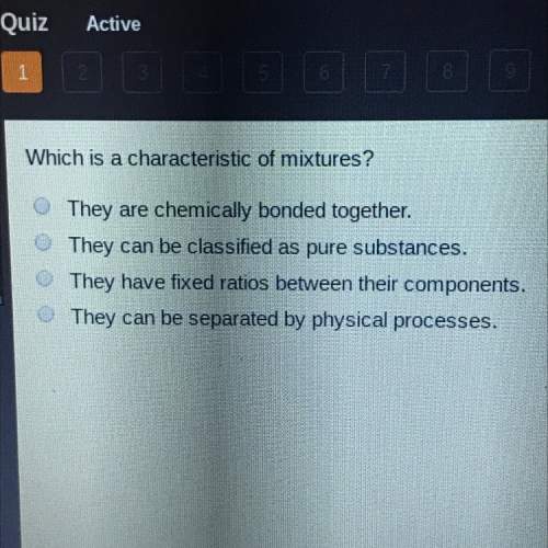 Which is a characteristic of mixtures?
