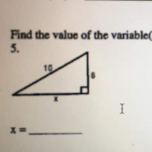 Find the value of the variables leave answer in simplest radical form