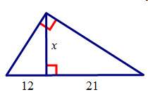 Find the value of x. round the answer to the nearest tenth, if needed. a. 6.9