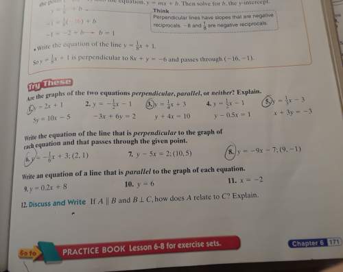 Parallel and perpendicular lines only circled problems