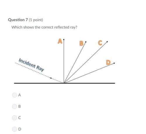 Correct answer only !  which shows the correct reflected ray?