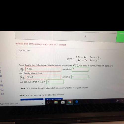 Calc 1 question. will give brainliest answer to whomever can answer it correctly.