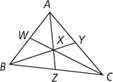 8. in δabc, x is the centroid and by = 33. find the lengths of xy and bx.