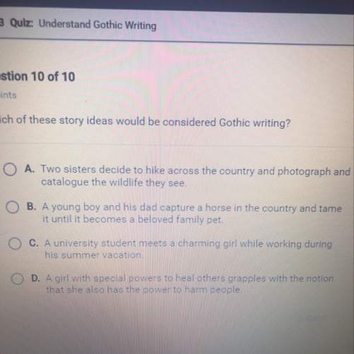 Which of these story ideas would be considered gothic writing?