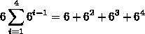 Giving brainliest!  what is the sum of the geometric series:  e^4 i=1^6^i-1