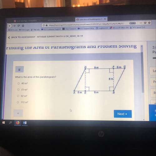 Where is the area of this parallelogram