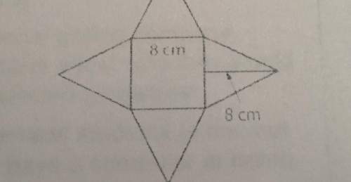 The net of a square pyramid is shown below what is the surface area of the pyramid