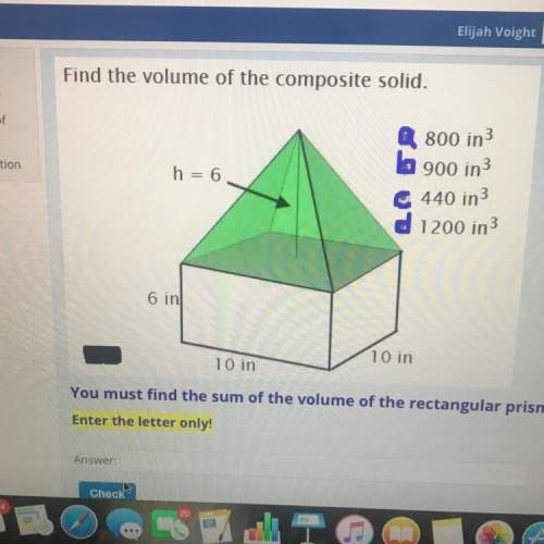 find the volume of the composite solid