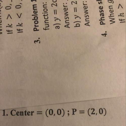Write the equation of each circle given its center and a point p that it passes through