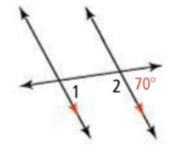 Find the measurements of angle 1 and angle 2. show your work.