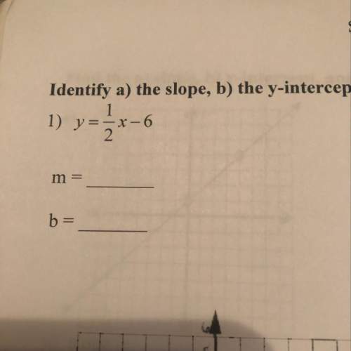 Need asap! with the slope to this question m=  b=