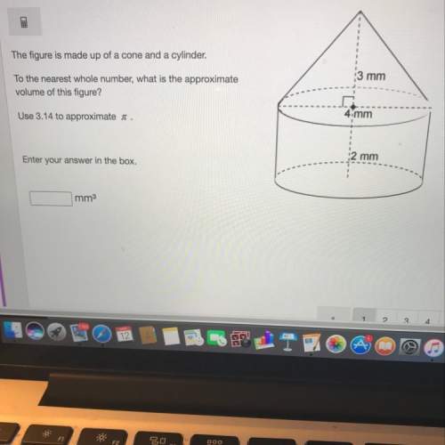 The figure is made of up of a cone and a cylinder, to the nearest whole number what is the approxima