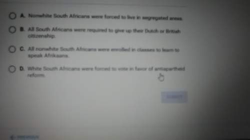 Which statement describes an effect of apartheid on the south african population?  ans