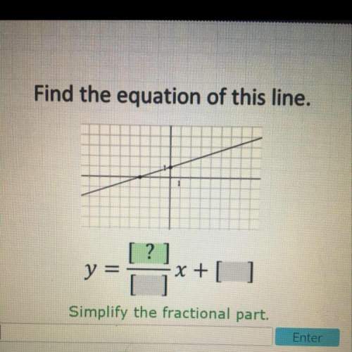 Find the equation of this line. simplify the fractional part.