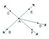 Which rays are part of line be?