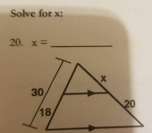 How do you find the value for x in the problem?