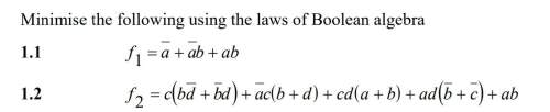 Hey everyone, got a question about boolean algebra. i need with "the second one"&lt;