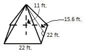 Using the figure below, calculate the surface area and the volume. show all of your work and round y