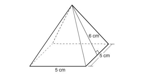 What is the surface area of the pyramid to the nearest whole number me