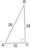 (geometry. answer if u only know! pls ) given right triangle abc, what is the value of tan(a)?