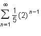 Ineed desperate or else ill fail.  which geometric series converges?