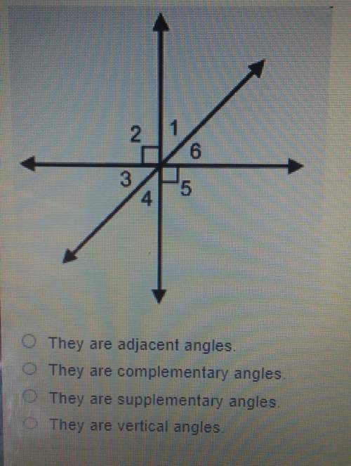 Which statement is true about angles 1 and 2