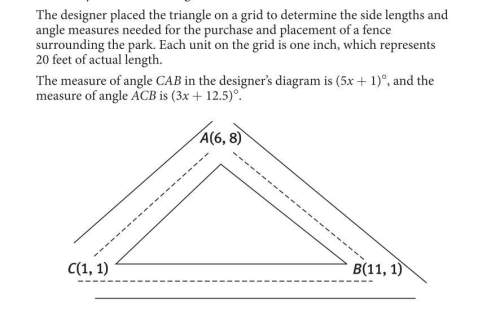 2. the centroid of a triangle is the triangle’s center of gravity. a fountain will be placed a