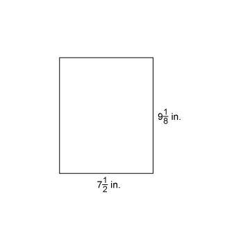Asap thnx]what is the area of the rectangle? [a] 33 1/4 in^2[b]