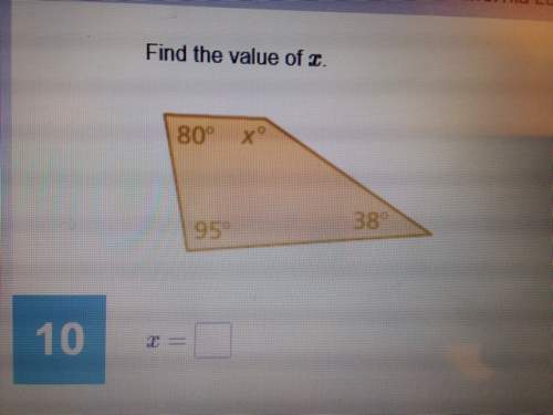 Can someone me find the value for x