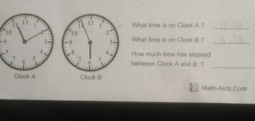 M. how much time has elapsed between clock a and clock b