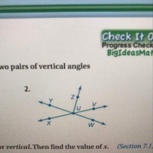 Find the adjacent and vertical angles