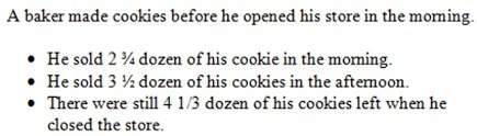 How many cookies did the baker make before he opened the store? will give brainliest