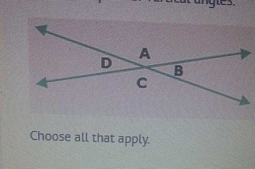 Choose the pair of vertical lineschoose all that apply a. &lt; b and &lt; c&lt;