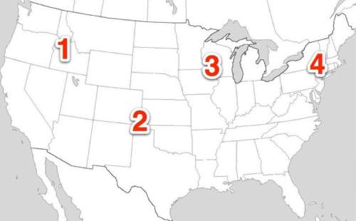 Which number on this map represents the region where cattle ranching would have been most common in