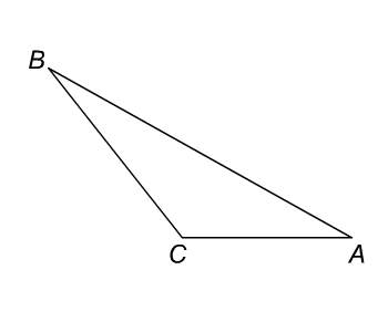 Which is an obtuse angle?  ∠cab ∠bac ∠bca
