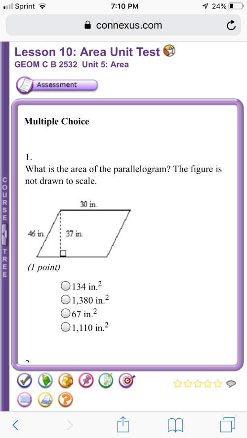 Unit 5 lesson 10 geometry c b. what is the area of the parallelogram? the figure is not drawn to sc