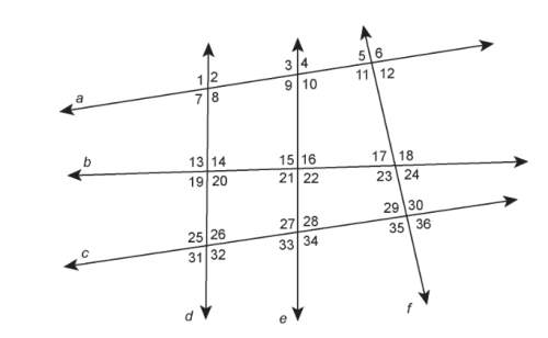(a) using line e as the transversal, name one pair of alternate interior angles that are congruent a