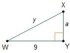 On which triangle can the law of cosines be applied once to find an unknown angle measure? law of c