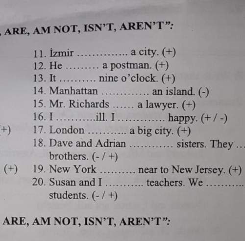 Fill in the blanks using “are,am not,isn’t,aren’t”